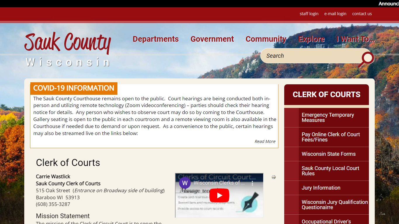 Clerk of Courts | Sauk County Wisconsin Official Website